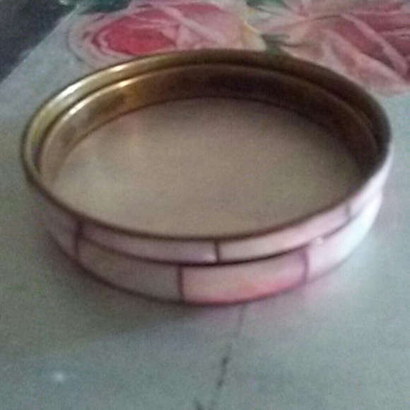 Vintage Pink enamel bangles - Picture 4 of 4